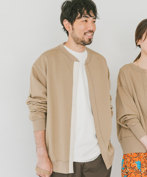 URBAN RESEARCH DOORS（アーバンリサーチドアーズ）の「『WEB限定』コットンスウェットカーディガン（カーディガン/ボレロ・メンズ・ブラック/グレー/ベージュ・MEDIUM/LARGE）」の17枚目の写真