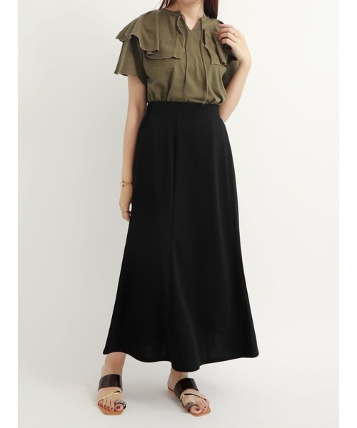 Te chichi TERRASSE（テチチテラス）の「ジョーゼットマーメイドスカート（スカート・レディース・グリーン/ブラウン/ブラック・ﾌﾘ-）」の6枚目の写真