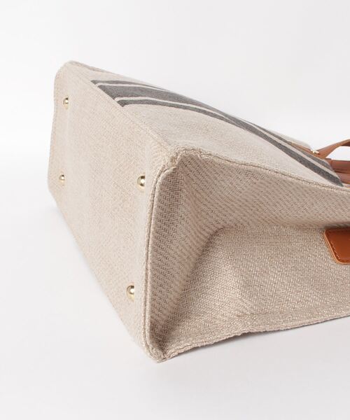 SETUP7（セットアップセブン）の「【SETUP7】ストライプキャンバストートorショルダーバッグ KNF（トートバッグ・レディース・ブルー/ブラック・FREE）」の6枚目の写真