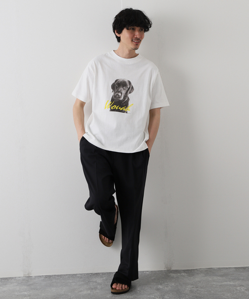 417 EDIFICE(フォーワンセブンエディフィス)の「【Labrador Retriever / ラブラドールリトリーバー】LABRADOR PHOTO Tシャツ(Tシャツ/カットソー・メンズ・ホワイト・MEDIUM/LARGE)」の2枚目の写真