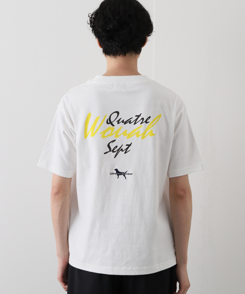 417 EDIFICE(フォーワンセブンエディフィス)の「【Labrador Retriever / ラブラドールリトリーバー】LABRADOR PHOTO Tシャツ(Tシャツ/カットソー・メンズ・ホワイト・MEDIUM/LARGE)」の5枚目の写真