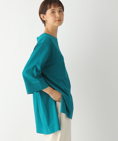 LEPSIM(レプシィム)の「マルチキノウチュニック3 299524(Tシャツ/カットソー・レディース・ホワイト/ブラック/ブラウン/グリーン/グレイッシュベージュ・FREE)」の5枚目の写真