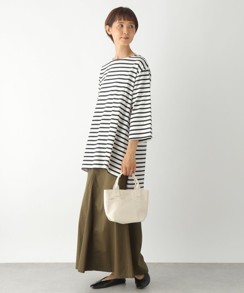 LEPSIM(レプシィム)の「マルチキノウチュニック3 299524(Tシャツ/カットソー・レディース・ホワイト/ブラック/ブラウン/グリーン/グレイッシュベージュ・FREE)」の10枚目の写真