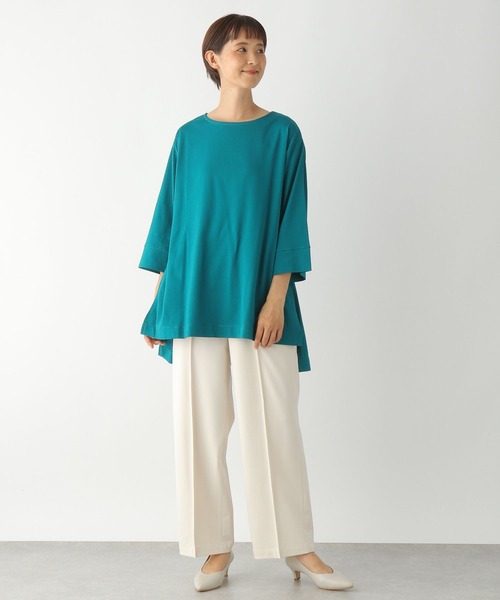 LEPSIM(レプシィム)の「マルチキノウチュニック3 299524(Tシャツ/カットソー・レディース・ホワイト/ブラック/ブラウン/グリーン/グレイッシュベージュ・FREE)」の20枚目の写真