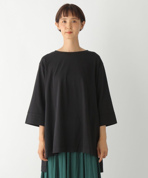 LEPSIM(レプシィム)の「マルチキノウチュニック3 299524(Tシャツ/カットソー・レディース・ホワイト/ブラック/ブラウン/グリーン/グレイッシュベージュ・FREE)」の6枚目の写真