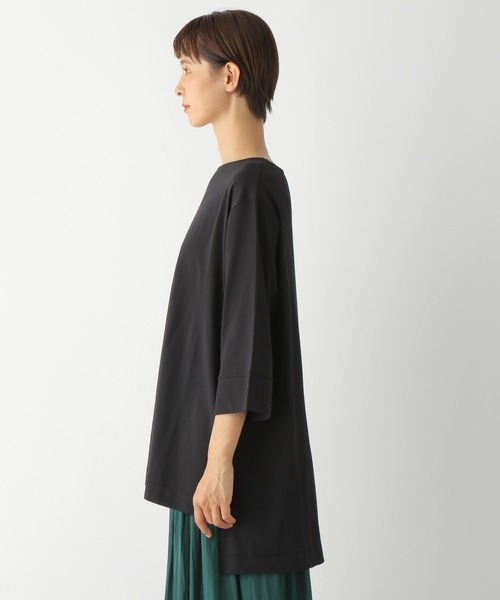 LEPSIM(レプシィム)の「マルチキノウチュニック3 299524(Tシャツ/カットソー・レディース・ホワイト/ブラック/ブラウン/グリーン/グレイッシュベージュ・FREE)」の8枚目の写真