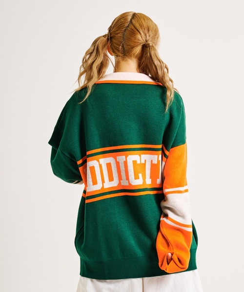 GALLIS ADDICTION（ガリスアディクション）の「GA ZIP COLLAR KNIT/ハーフ ジップ ニット（ニット/セーター