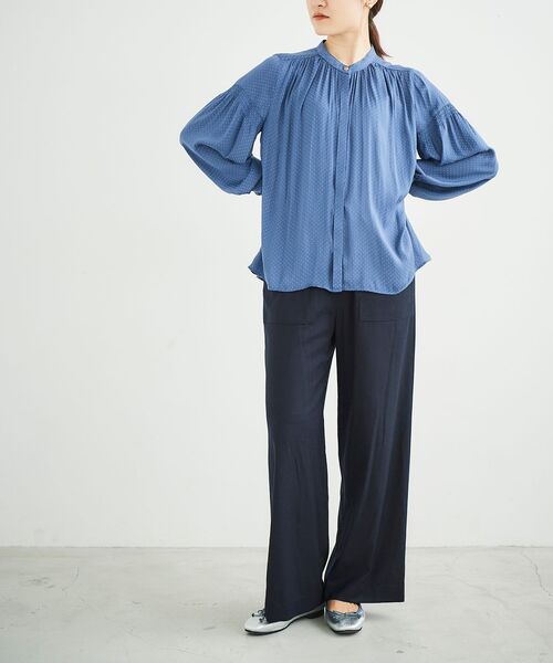 le.coeur blanc(ルクールブラン)の「ツイルストレッチイージーパンツ(その他パンツ・レディース・ベージュ/ネイビー/レッド・38/36)」の7枚目の写真