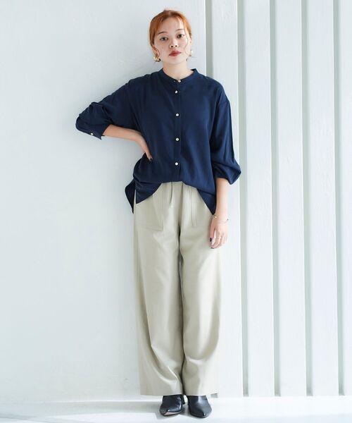 le.coeur blanc(ルクールブラン)の「ツイルストレッチイージーパンツ(その他パンツ・レディース・ベージュ/ネイビー/レッド・38/36)」の11枚目の写真