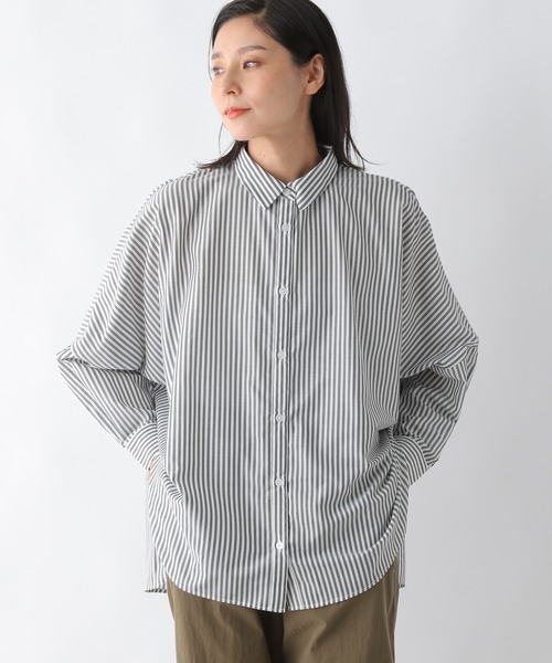 LEPSIM（レプシィム）の「ポンチョシャツ長袖　122634（シャツ/ブラウス・レディース・ベージュ/グレー/オフホワイト/ピンク/ブラウン系その他/グレー系その他・FREE）」の4枚目の写真