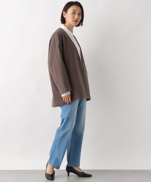 LEPSIM（レプシィム）の「ポンチョシャツ長袖　122634（シャツ/ブラウス・レディース・ベージュ/グレー/オフホワイト/ピンク/ブラウン系その他/グレー系その他・FREE）」の7枚目の写真