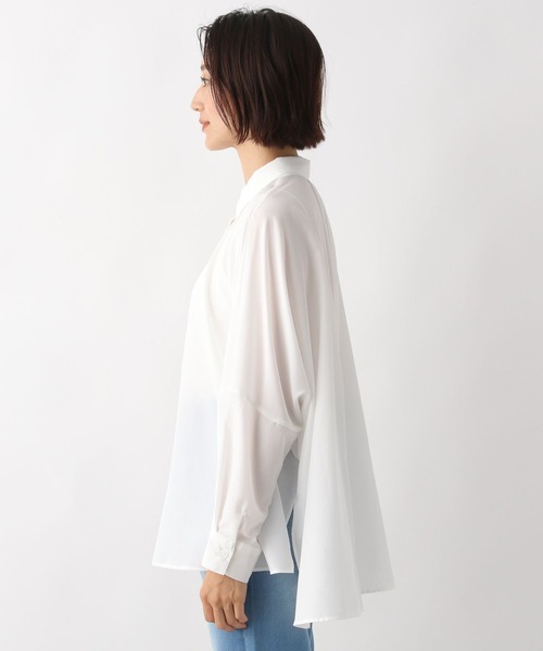 LEPSIM（レプシィム）の「ポンチョシャツ長袖　122634（シャツ/ブラウス・レディース・ベージュ/グレー/オフホワイト/ピンク/ブラウン系その他/グレー系その他・FREE）」の12枚目の写真