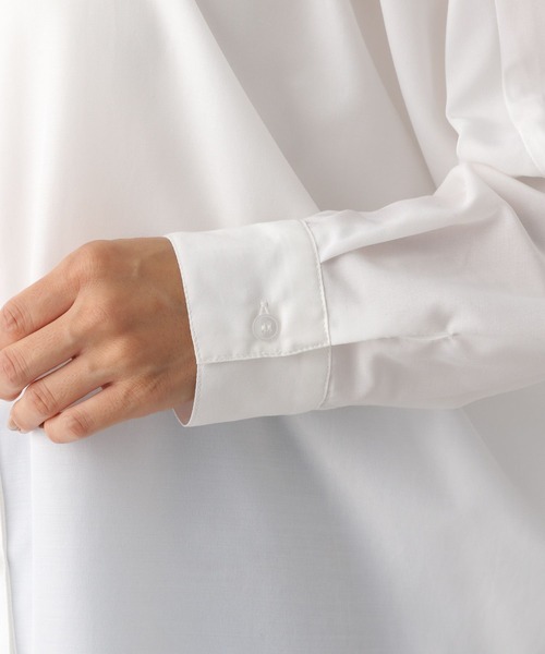 LEPSIM（レプシィム）の「ポンチョシャツ長袖　122634（シャツ/ブラウス・レディース・ベージュ/グレー/オフホワイト/ピンク/ブラウン系その他/グレー系その他・FREE）」の16枚目の写真