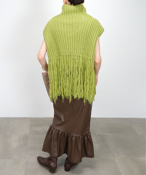 ＡＮＤＪ（アンドジェイ）の「【2022/AW】【ANDJMADE】フェイクレザーマーメイドスカート（スカート・レディース・グリーン系その他/モスグリーン/アイボリー/ブラウン/ブラック・M）」の8枚目の写真