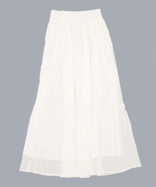 coca(coca)(コカ)の「コットンクレープスカート(スカート・レディース・ホワイト・SHORT/LONG)」の10枚目の写真
