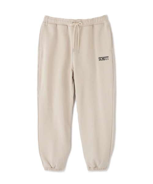 schott（ショット）の「Schott/ショット/CVC SWEAT PANTS/スウェットパンツ（スウェットパンツ・メンズ・その他13/その他/アイボリー/ブラック・M/L/XL）」の2枚目の写真