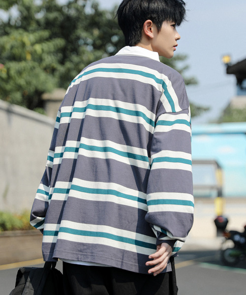 neos（ネオス）の「【neos -addictive design-】BEVERLY HILLS POLO CLUB ビバリーヒルズ ポロクラブ ビッグシルエット ラガー ポロシャツ（ポロシャツ・メンズ・ネイビー/グリーン/チャコールグレー/オフホワイト・MEDIUM/LARGE/X-LARGE）」の17枚目の写真