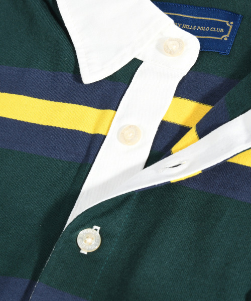 neos（ネオス）の「【neos -addictive design-】BEVERLY HILLS POLO CLUB ビバリーヒルズ ポロクラブ ビッグシルエット ラガー ポロシャツ（ポロシャツ・メンズ・ネイビー/グリーン/チャコールグレー/オフホワイト・MEDIUM/LARGE/X-LARGE）」の8枚目の写真