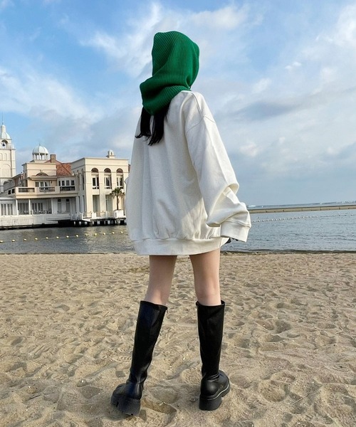 Heather（ヘザー）の「HOLiCスウェット　164325（スウェット・レディース・スミクロ/ブラック/オフホワイト・XS/XL）」の9枚目の写真