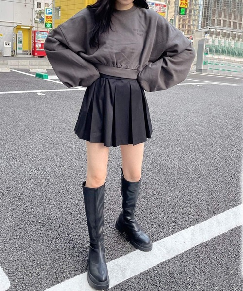 Heather（ヘザー）の「HOLiCスウェット　164325（スウェット・レディース・スミクロ/ブラック/オフホワイト・XS/XL）」の5枚目の写真