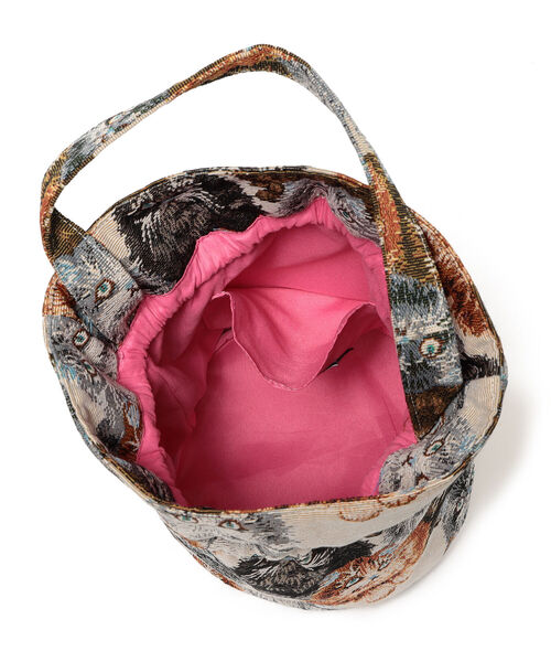 mmts / 猫いっぱい巾着（ショルダーバッグ）｜mmts（マミタス）