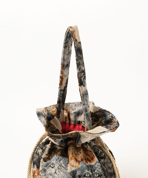 mmts / 猫いっぱい巾着（ショルダーバッグ）｜mmts（マミタス）