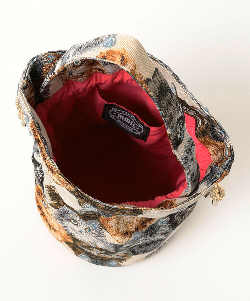 mmts / 猫いっぱい巾着（ショルダーバッグ）｜mmts（マミタス）