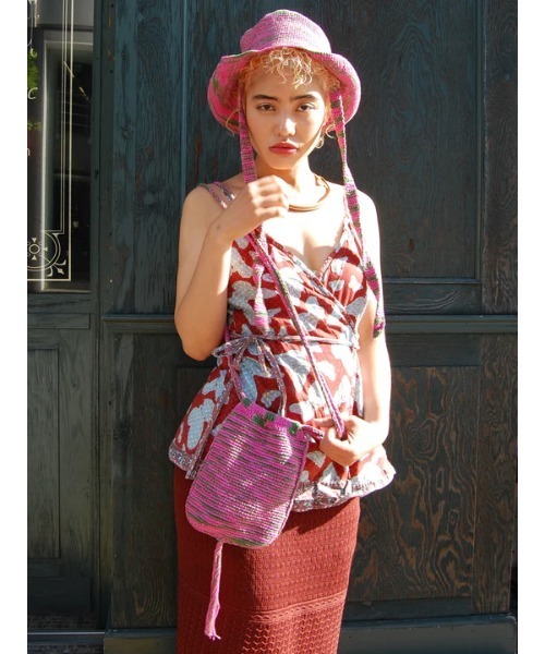 RAWLIFE（ロウライフ）の「C-cie-/シー/TIE-DYE POCHETTE（ショルダーバッグ・レディース・ネイビー/オレンジ/グリーン/ピンク・F）」の3枚目の写真