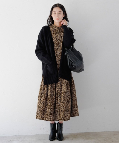 LEPSIM（レプシィム）の「7ゲージホイップライクVネックニットカーデ　294976（カーディガン/ボレロ・レディース・ピンク/ブルー/ブラック/キナリ/ライム・FREE/SHORT）」の16枚目の写真