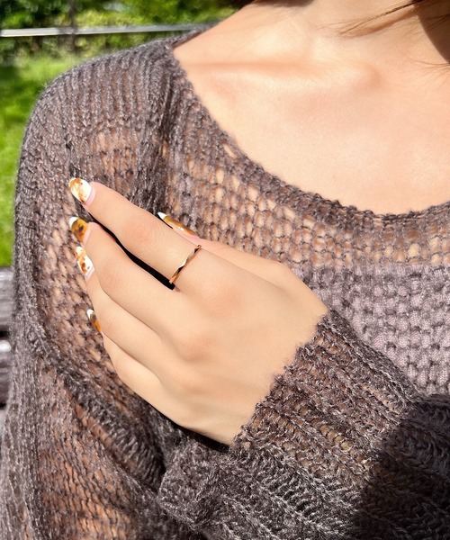 blackdia ocean(ブラックダイヤオーシャン)の「blackdia ocean カットデザインリング(リング・レディース・シルバー/ゴールド/ピンクゴールド・7号/9号/11号/13号)」の13枚目の写真
