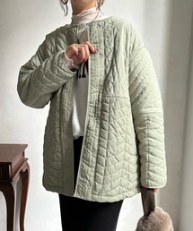 【WEB限定】パターンMIXキルティングハーフジャケット