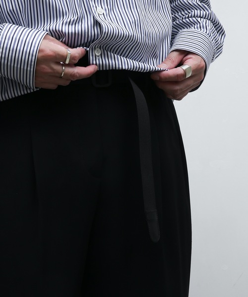 20/80(テゥエンティーエイティー)の「【20/80】トゥエンティーエイティー/ NYLON BELTWITH BRASS BACKLE(ベルト・メンズ・ブラック/タン・FREE)」の2枚目の写真