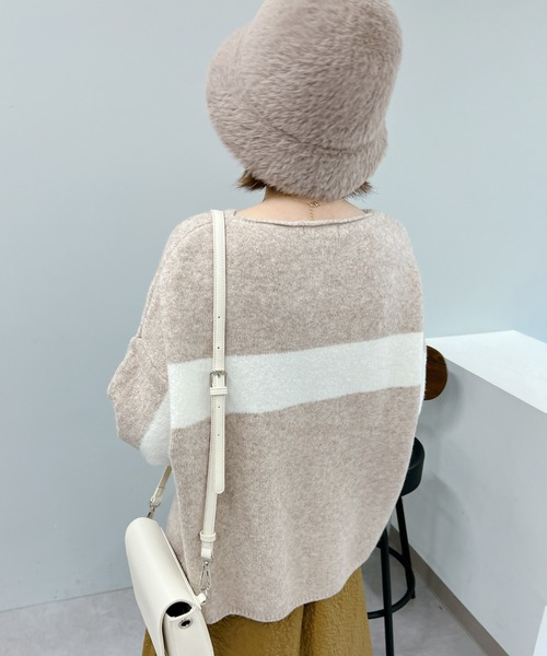 un dix cors（アンディコール）の「ファーバケットハット（ハット・レディース・ブラック/ライトベージュ・FREE）」の13枚目の写真