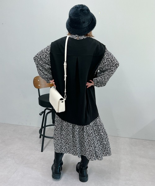 un dix cors（アンディコール）の「ファーバケットハット（ハット・レディース・ブラック/ライトベージュ・FREE）」の10枚目の写真