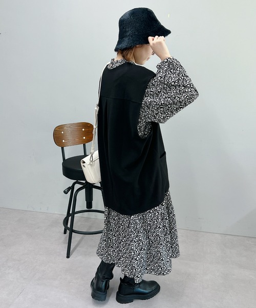 un dix cors（アンディコール）の「ファーバケットハット（ハット・レディース・ブラック/ライトベージュ・FREE）」の9枚目の写真