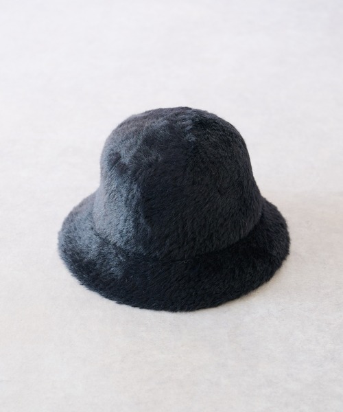 un dix cors（アンディコール）の「ファーバケットハット（ハット・レディース・ブラック/ライトベージュ・FREE）」の11枚目の写真