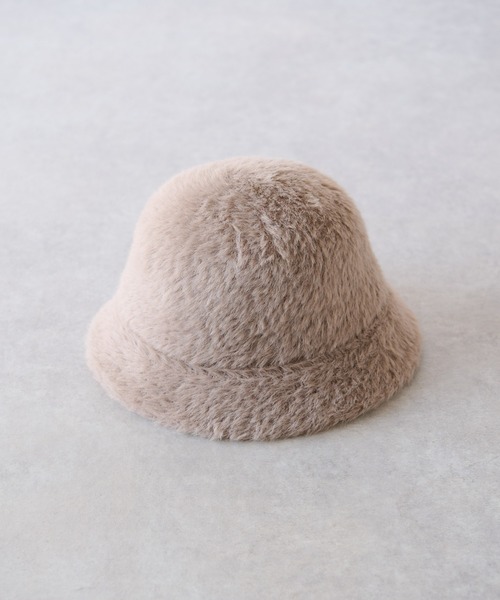 un dix cors（アンディコール）の「ファーバケットハット（ハット・レディース・ブラック/ライトベージュ・FREE）」の16枚目の写真