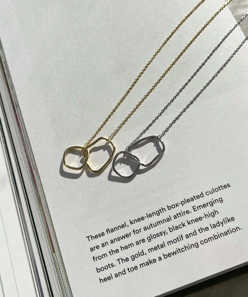 apres jour mignon（アプレジュールミニョン）の「【apresjour mignon×ARIAZ】変形ネックレス（ネックレス・レディース・シルバー/ゴールド・ONESIZE）」の9枚目の写真