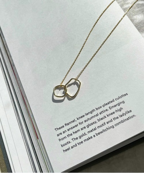 apres jour mignon（アプレジュールミニョン）の「【apresjour mignon×ARIAZ】変形ネックレス（ネックレス・レディース・シルバー/ゴールド・ONESIZE）」の8枚目の写真