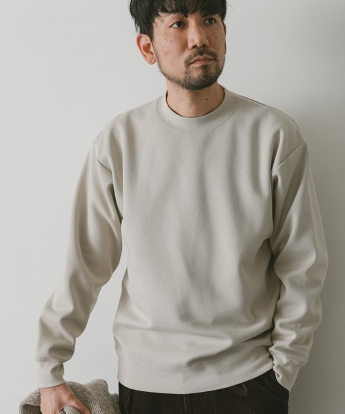 URBAN RESEARCH DOORS(アーバンリサーチドアーズ)の「ダブルフェイスプルオーバー(スウェット・メンズ・ライトベージュ/ネイビー/オレンジ/ブラウン・LARGE/MEDIUM)」の18枚目の写真