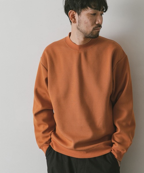 URBAN RESEARCH DOORS(アーバンリサーチドアーズ)の「ダブルフェイスプルオーバー(スウェット・メンズ・ライトベージュ/ネイビー/オレンジ/ブラウン・LARGE/MEDIUM)」の19枚目の写真