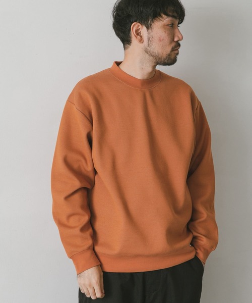 URBAN RESEARCH DOORS(アーバンリサーチドアーズ)の「ダブルフェイスプルオーバー(スウェット・メンズ・ライトベージュ/ネイビー/オレンジ/ブラウン・LARGE/MEDIUM)」の6枚目の写真