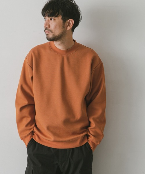 URBAN RESEARCH DOORS(アーバンリサーチドアーズ)の「ダブルフェイスプルオーバー(スウェット・メンズ・ライトベージュ/ネイビー/オレンジ/ブラウン・LARGE/MEDIUM)」の13枚目の写真
