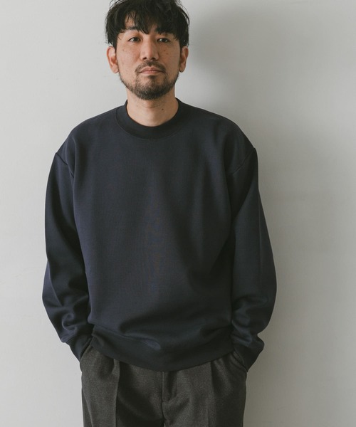 URBAN RESEARCH DOORS(アーバンリサーチドアーズ)の「ダブルフェイスプルオーバー(スウェット・メンズ・ライトベージュ/ネイビー/オレンジ/ブラウン・LARGE/MEDIUM)」の21枚目の写真