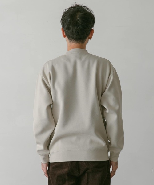 URBAN RESEARCH DOORS(アーバンリサーチドアーズ)の「ダブルフェイスプルオーバー(スウェット・メンズ・ライトベージュ/ネイビー/オレンジ/ブラウン・LARGE/MEDIUM)」の10枚目の写真