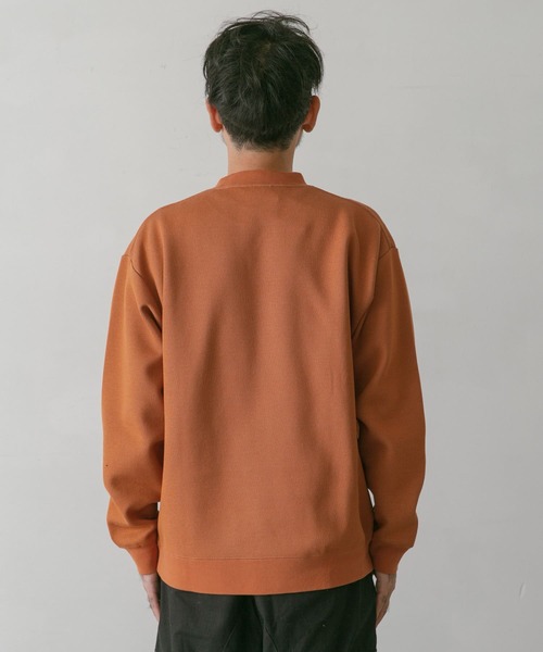URBAN RESEARCH DOORS(アーバンリサーチドアーズ)の「ダブルフェイスプルオーバー(スウェット・メンズ・ライトベージュ/ネイビー/オレンジ/ブラウン・LARGE/MEDIUM)」の16枚目の写真