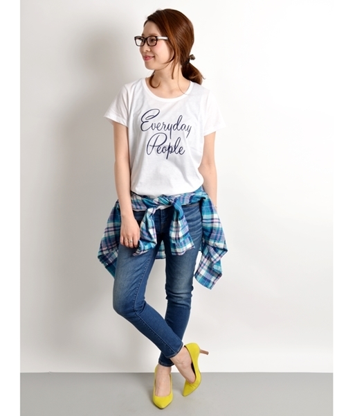 SHIPS for women(シップスフォーウィメン)の「リネンチェックシャツ(シャツ/ブラウス・レディース・ベビーピンク/ライトブルー・38/36)」の5枚目の写真