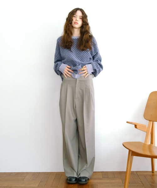 TINA：JOJUN（ティーナジョジュン）の「High&Lowウエスト パンツ TINA：JOJUN（その他パンツ・レディース・グレー/カーキブラウン/ブラック・S/M）」の5枚目の写真