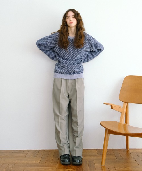 TINA：JOJUN（ティーナジョジュン）の「High&Lowウエスト パンツ TINA：JOJUN（その他パンツ・レディース・グレー/カーキブラウン/ブラック・S/M）」の6枚目の写真