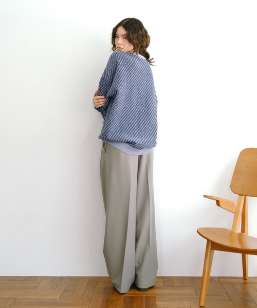 TINA：JOJUN（ティーナジョジュン）の「High&Lowウエスト パンツ TINA：JOJUN（その他パンツ・レディース・グレー/カーキブラウン/ブラック・S/M）」の7枚目の写真